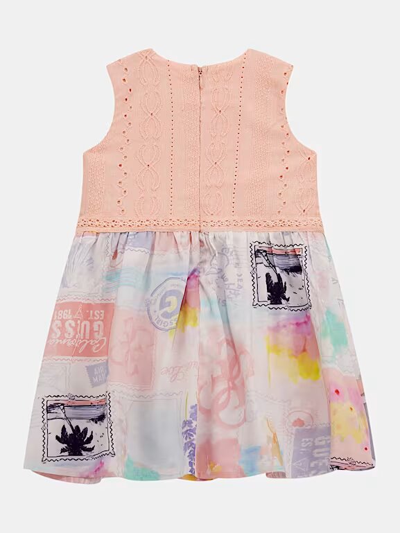 Guess Kids Abito Multicolore stampa all over Bambina