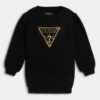 Guess Vestito In Maglia Total Black Bambina