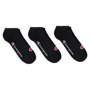 Champion 3pk Sneaker Socks 3 Paia Di Calze Nere Unisex