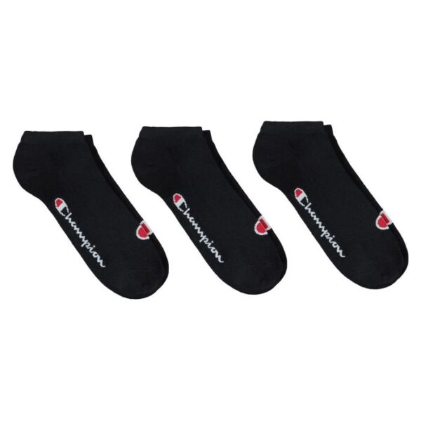 Champion 3pk Sneaker Socks 3 Paia Di Calze Nere Unisex