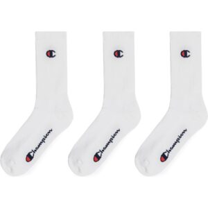 Champion 3pk Crew Socks Calzettoni Bianchi Unisex