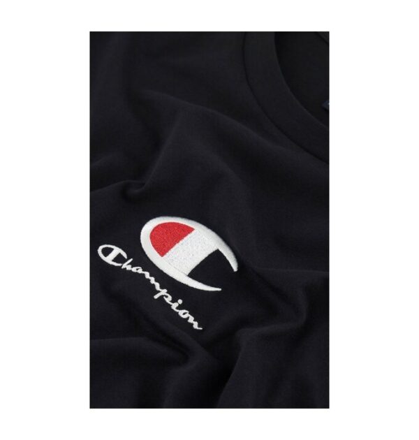 Champion Crewneck T-Shirt Nera Uomo