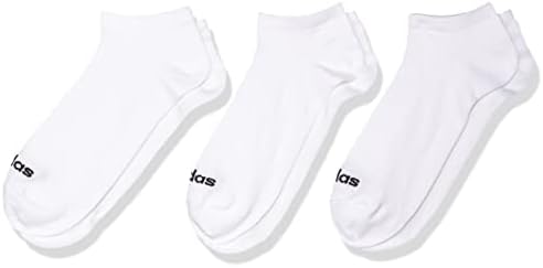 Adidas Calzini Thin Linear Low-Cut 3 Pp Calzini Bianchi Unisex