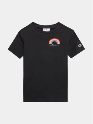 Champion Crewneck Kids T-Shirt Nera Bambino