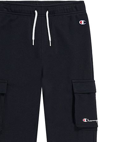 Champion Legacy Cargo Pocket Kids Pantaloni Tuta Neri Bambino