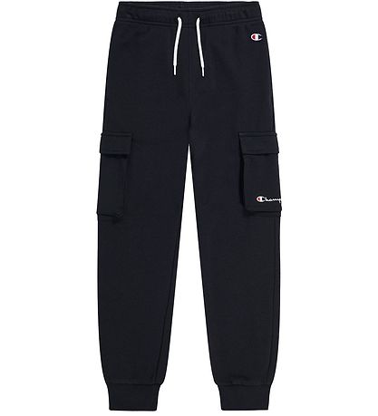 Champion Legacy Cargo Pocket Kids Pantaloni Tuta Neri Bambino