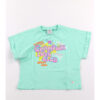 Champion Crewneck T-shirt Verde Bambina