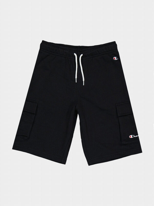 Champion Kids Boys  Athletic Bermuda Garzato Nero Bambini ragazzi