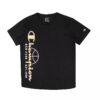 Champion  T-shirt stampa logo Nera Bambina
