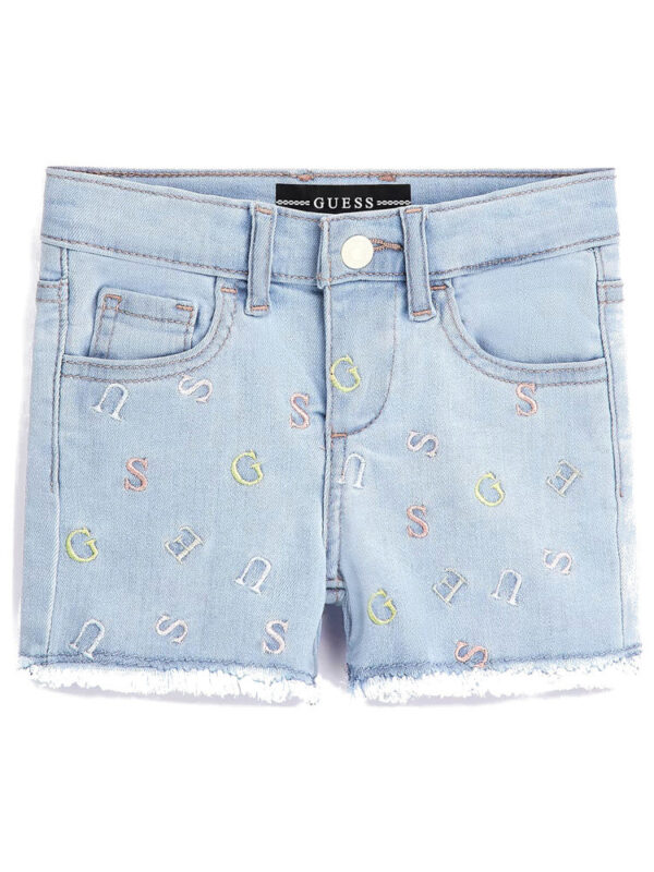 Guess Pantaloncini Blu Denim Bambina