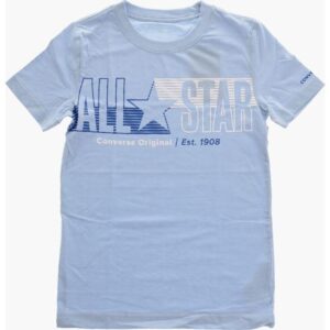 Converse Dissected Chuck Patch Tee T-Shirt Azzurra Bambino