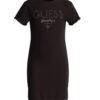 Guess ss Active Dress Vesito Lungo Total Black Bambine Ragazze