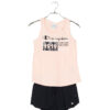 Champion Completo 2 pezzi Rosa Nero Bambina