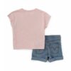 Levi's Kids floral-print Denim Completo Blu Rosa Bambina