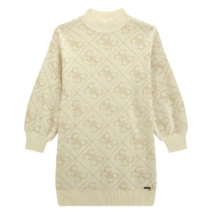 Guess Kids Abito in maglia logo 4G all over Bambina