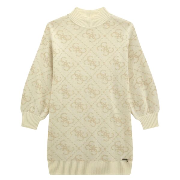 Guess Kids Abito in maglia logo 4G all over Bambina