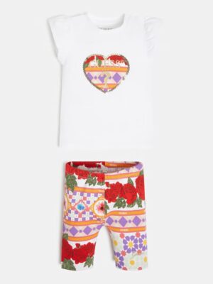 Guess Set T-shirt e leggings Multicolore Bambina