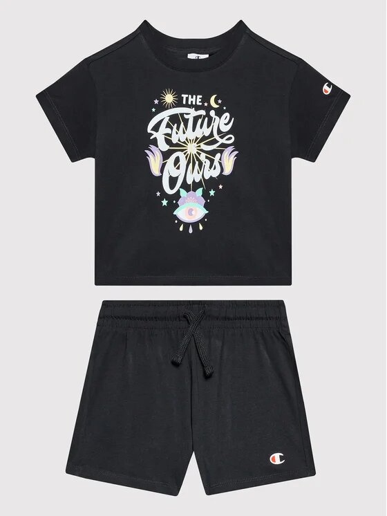 Champion Kids Completo Total Black Bambina