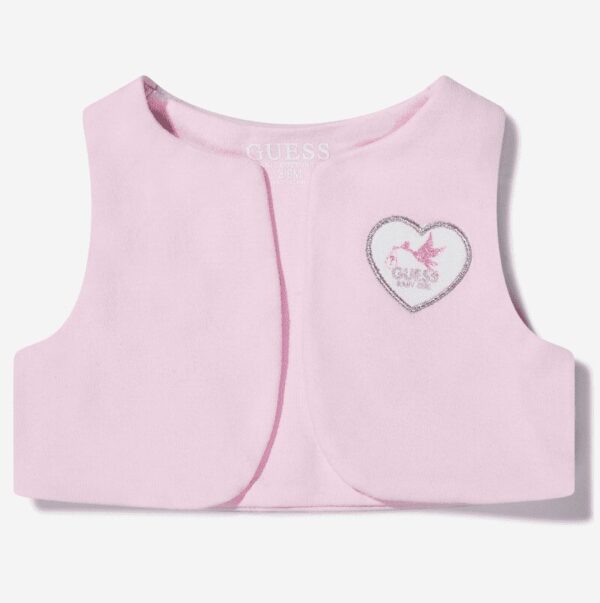 Guess Baby Completo 3 Pezzi Rosa Bianco Bambina