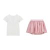 Gues KId Completo 2 pezzi Rosa Bianco Bambina
