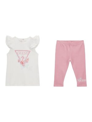 Guess Kids Set T-shirt e leggings glitter Multicolore Bambina