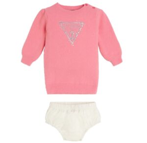 Guess Ls Abito 2 pezzi Rosa Bambina