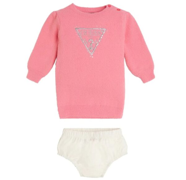Guess Ls Abito 2 pezzi Rosa Bambina
