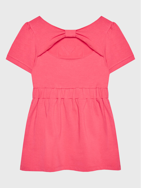 Guess Girls Pink Logo Vestito Rosa Bambina