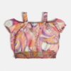 Guess Top stampa all over rosa Bambina