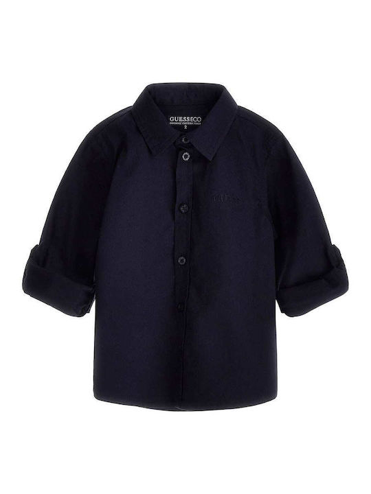 Guess Camicia Regular Fit Nera Bambini