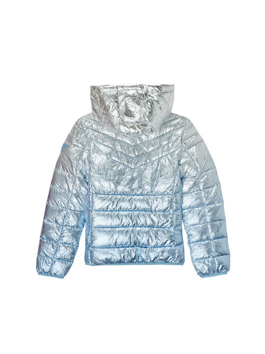 Guess Kids Giubbotto Argento Bambina