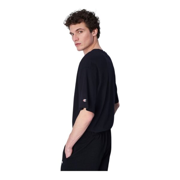 Champion Crewneck T-Shirt Nera Uomo