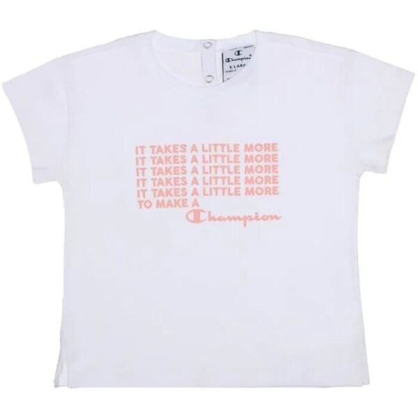 Champion Set Infant Completo Bianco Rosa Bambina