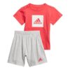 Adidas Logo Summer Jr Completo Rosa Grigio Bambino