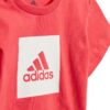 Adidas Logo Summer Jr Completo Rosa Grigio Bambino