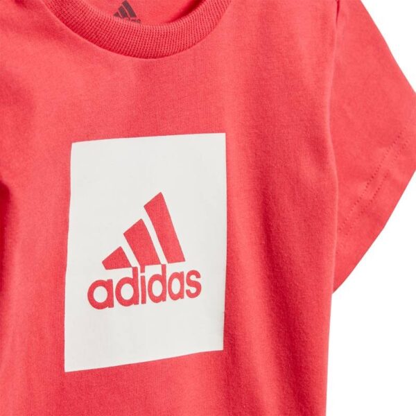 Adidas Logo Summer Jr Completo Rosa Grigio Bambino