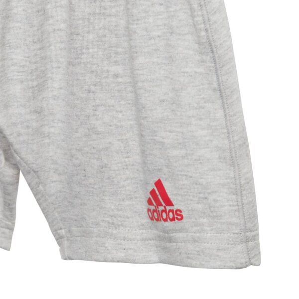 Adidas Logo Summer Jr Completo Rosa Grigio Bambino