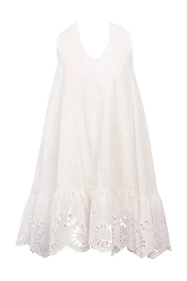 Imperial Abito Smanicato Total White Bambine Ragazze