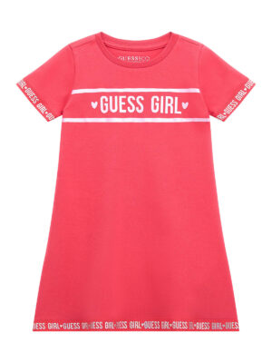 Guess Kids Abito Modello T-shirt Rosa Bambina