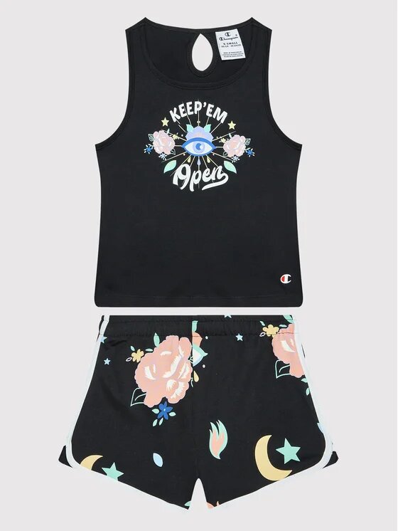 Champion Kids Set Total Black Bambina