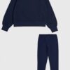 Champion Crewneck Suit Completo Total Blu Bambina