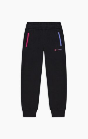 Champion Pantaloni Con Polsino Nero Bambina