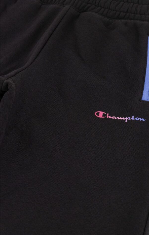 Champion Pantaloni Con Polsino Nero Bambina