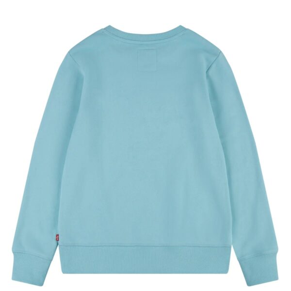 Levi's Kids Sweater Bawing Met Logo Felpa Girocollo Azzurra Bambine Ragazze