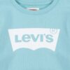 Levi's Kids Sweater Bawing Met Logo Felpa Girocollo Azzurra Bambine Ragazze