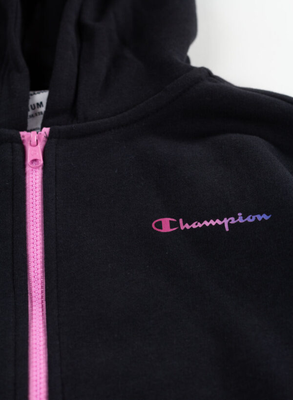 Champion Felpa Bambina con Cappuccio Tape Colorati
