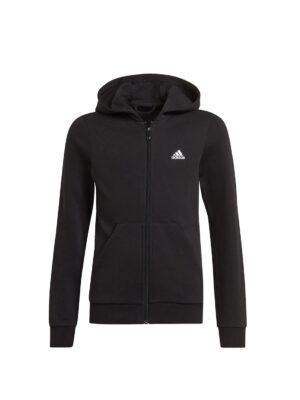 Adidas Essentials Track Felpa Con Cappuccio Nera Bambine Ragazze