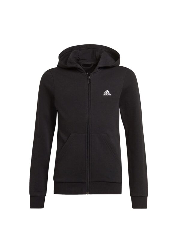 Adidas Essentials Track Felpa Con Cappuccio Nera Bambine Ragazze