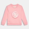 Guess Regular Fit Felpa Girocollo Rosa Bambina