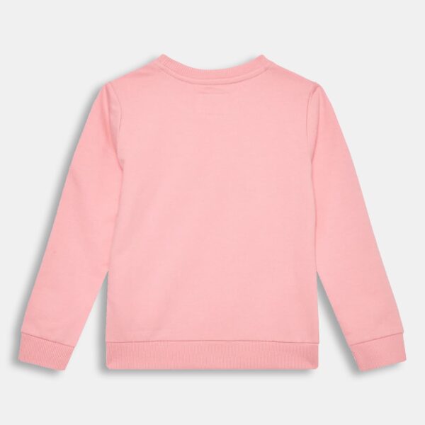 Guess Regular Fit Felpa Girocollo Rosa Bambina